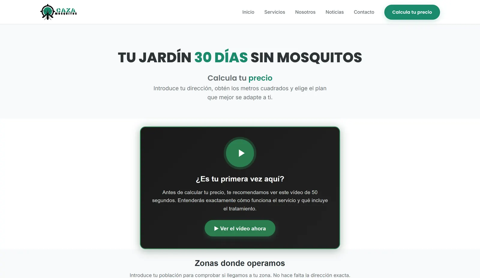 Calculadora de presupuesto de CazaMosquitos